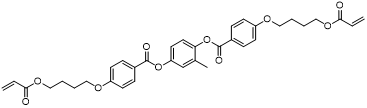 Benzoic acid, 4-[4-[(1-oxo-2-propenyl)oxy]butoxy]-, 2-Methyl-1,4-phenylene ester