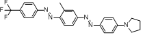1-(4-((E)-(3-methyl-4-((E)-(4-(trifluoromethyl)phenyl)diazenyl)phenyl)diazenyl)phenyl)pyrrolidine